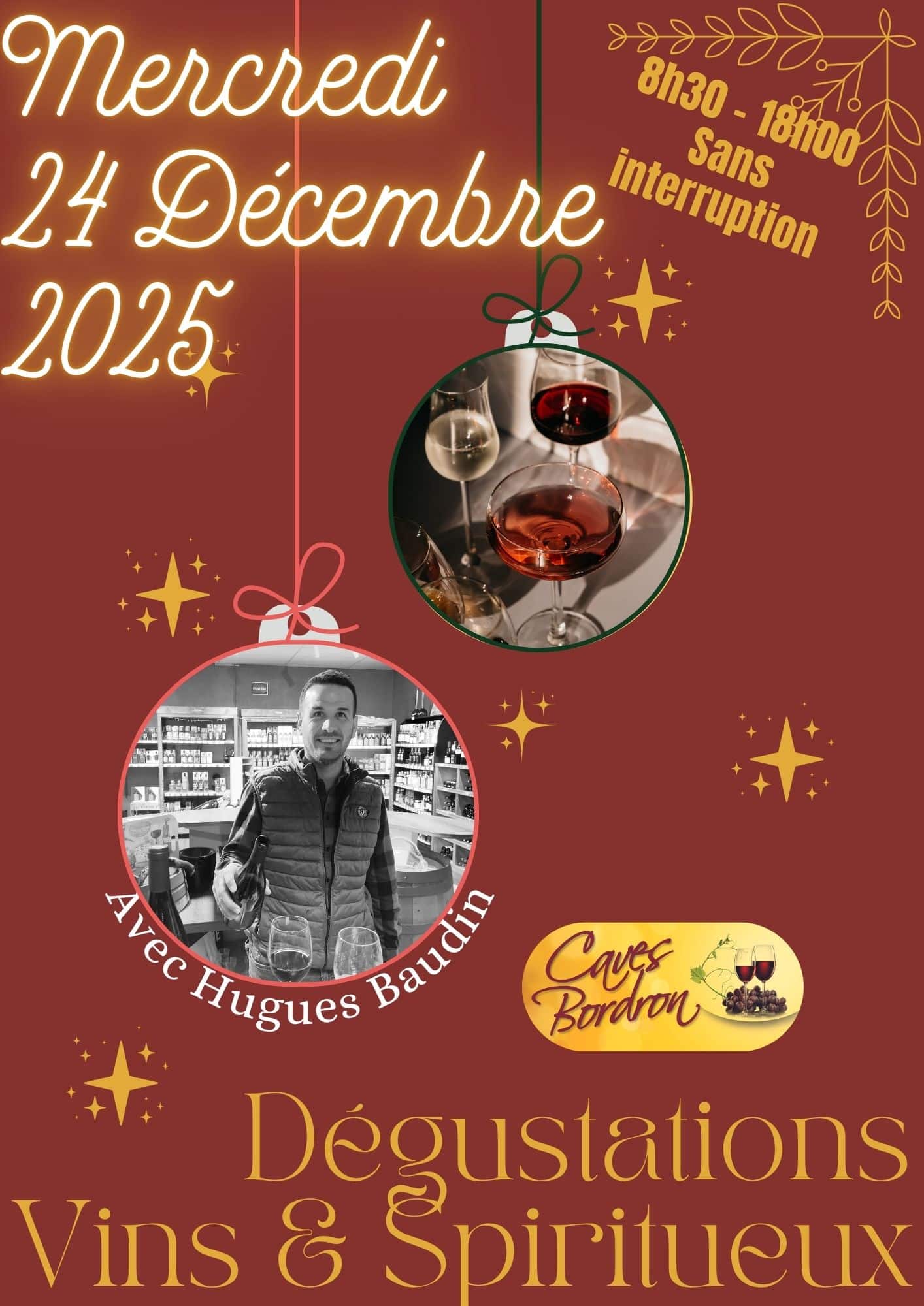 4ème JOUR DE FOLIE : Dégustation Vins et Spiritueux