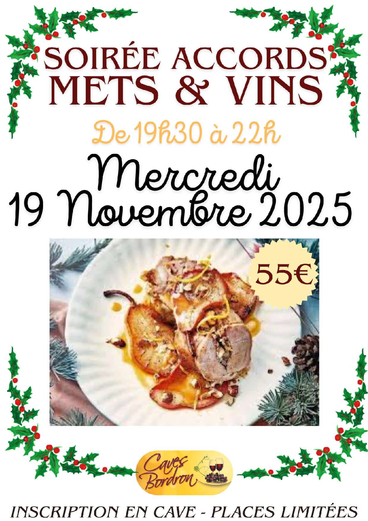 SOIRÉE CULINAIRE « Accords Mets & Vins »