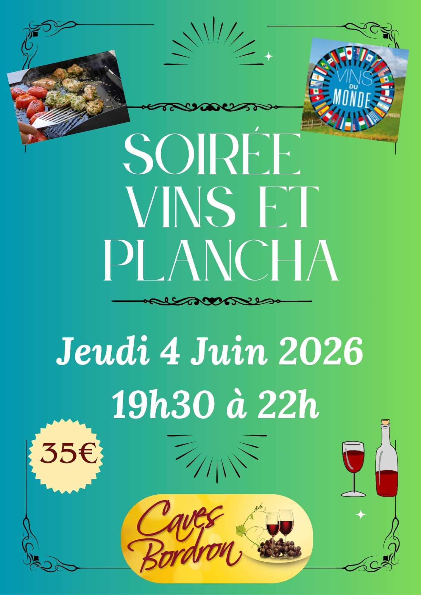 SOIRÉE VINS ET PLANCHA